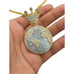 14K White Gold Finish King of The World - Free 24 x 3mm Rope Chain.