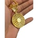 14K White Gold Finish King of The World - Free 24 x 3mm Rope Chain.