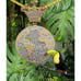 14K White Gold Finish King of The World - Free 24 x 3mm Rope Chain.
