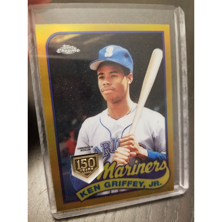 2019 Topps Chrome Ken Griffey Jr Greatest Rookie Reprint Gold MEDALLION 06/50