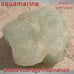 AQUAMARINE raw mineral crystal 01 : CLEANSING : MARCH birthstone : PEACE