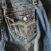 Rock Revival Size 28 Women’s Jeans Pavo Flare Boot Embroidered Flap Pockets