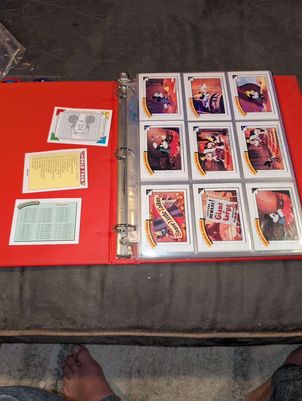 1991 Disney cards three sets equal 210 cards minus card 193