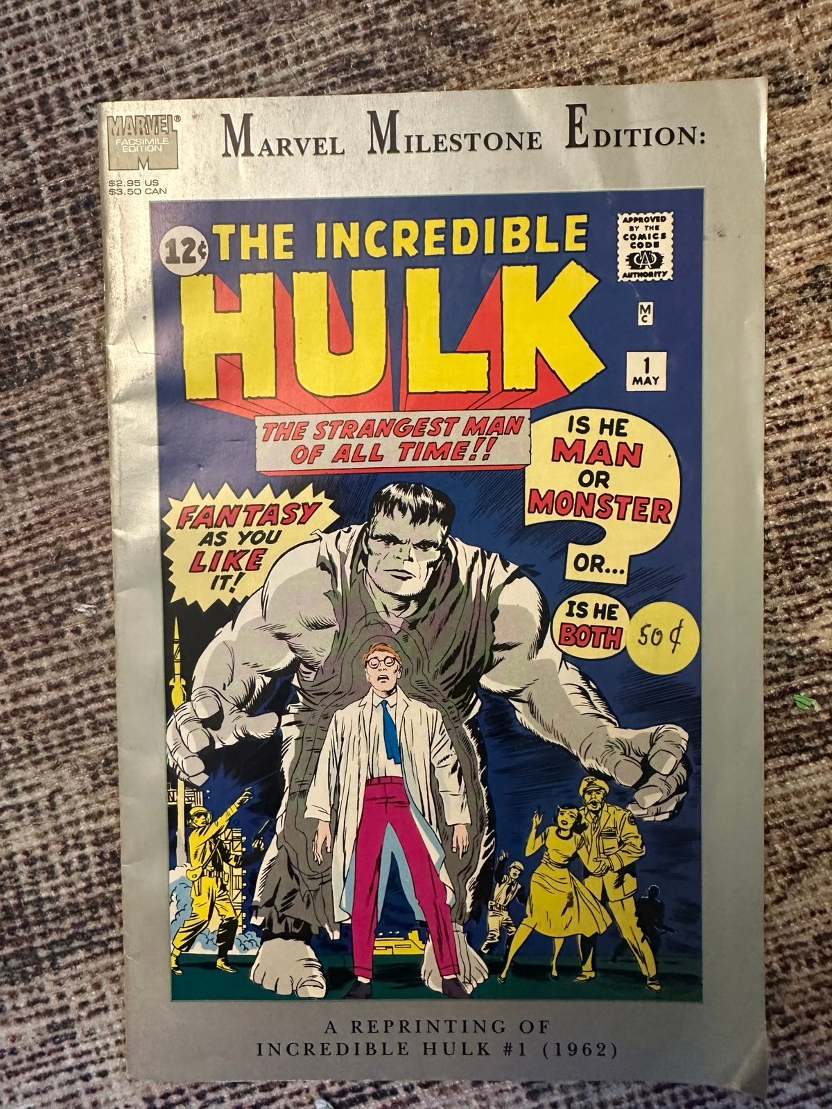 RARE MARVEL Milestone Edition: Incredible Hulk #1 First Print 1ST
