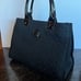 TORY BURCH Black Nylon FLEMING QUILTED Satchel and Patent Leather Tote EUC