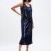 NWT GAP Matching Navy Blue Sequin Tank & Midi Skirt Set - LARGE PETITE