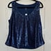 NWT GAP Matching Navy Blue Sequin Tank & Midi Skirt Set - LARGE PETITE