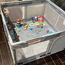 Baby Playpen with Mat Small Playpen Play Pin for Babies and Toddlers 50 x 50 inc