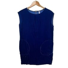 NWT Nuthatch Velvet Dress Short Sleeve Mini Made in Maine Lagenlook size S