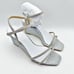 Badgley Mischka Womens Unity Wedge Heels US 6 EU 36.5 Silver Embellished NIB