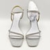 Badgley Mischka Womens Unity Wedge Heels US 6 EU 36.5 Silver Embellished NIB