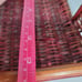 Vintage Basket red brown whicker tray
