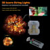 3D Twinkle Acorn Fall Decorations Harvest String Lights 10ft Copper Wire