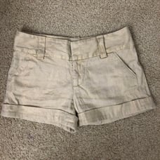 alice olivia shorts Gold