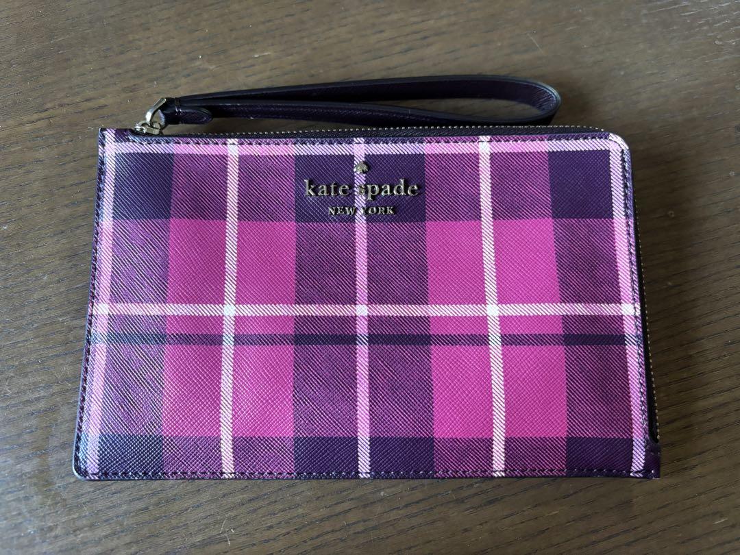 Kate Spade Lisette Wallet Key Case L-Zip Flat Pouch