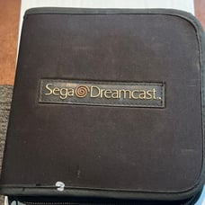 Sega Dreamcast 16 Disc Zip-Up Carrying Case Storage Game CD Holder Bag Official