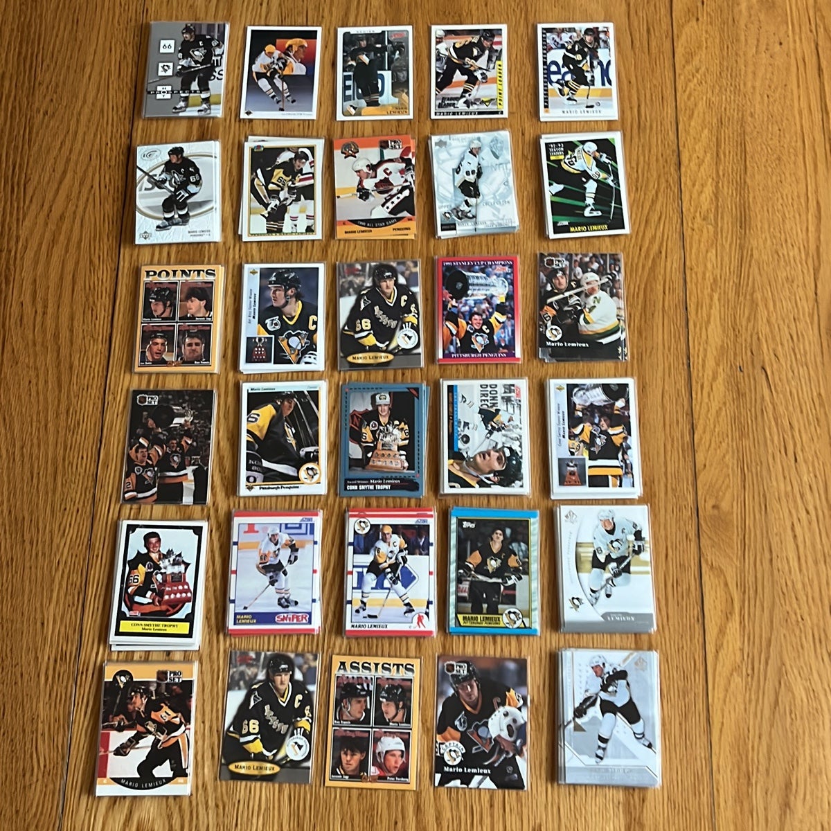 NHL Mario Lemieux 100 Card Lot