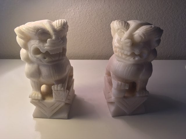 Hand carved Chinese Dragon Bookends