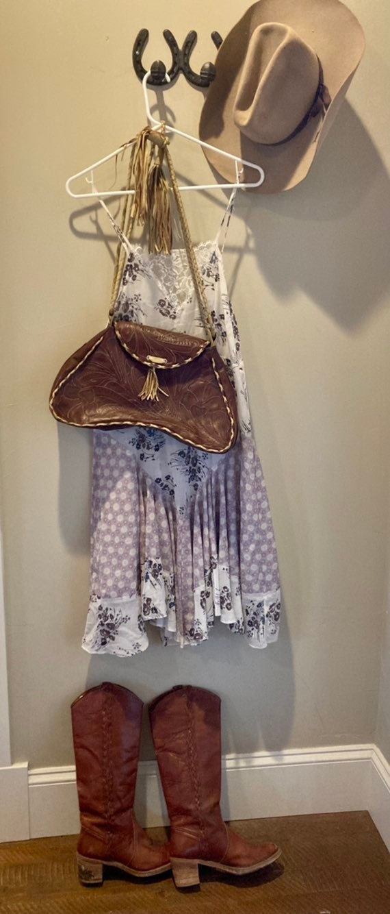 Leather purse. Brown BoHo western SOLD