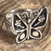 Sterling Silver Boho Butterfly Ring Size 10