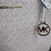 Michael Kors Jet Set Travel LG Chain Shoulder Tote MK Bag Leather Powder Blush