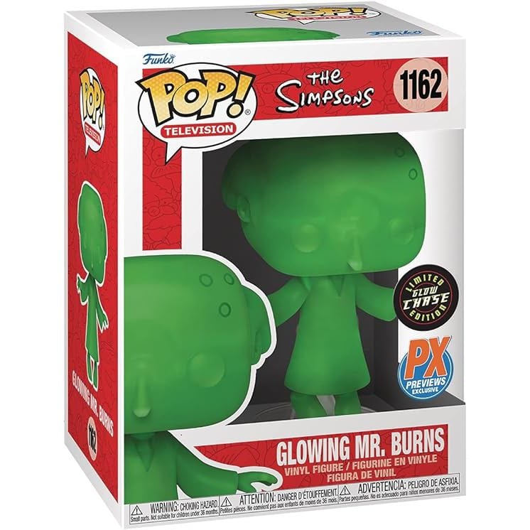 Funko Pop! The Simsons #1162 Glowing Mr. Burns PX Exclusive Limited Glow Chase