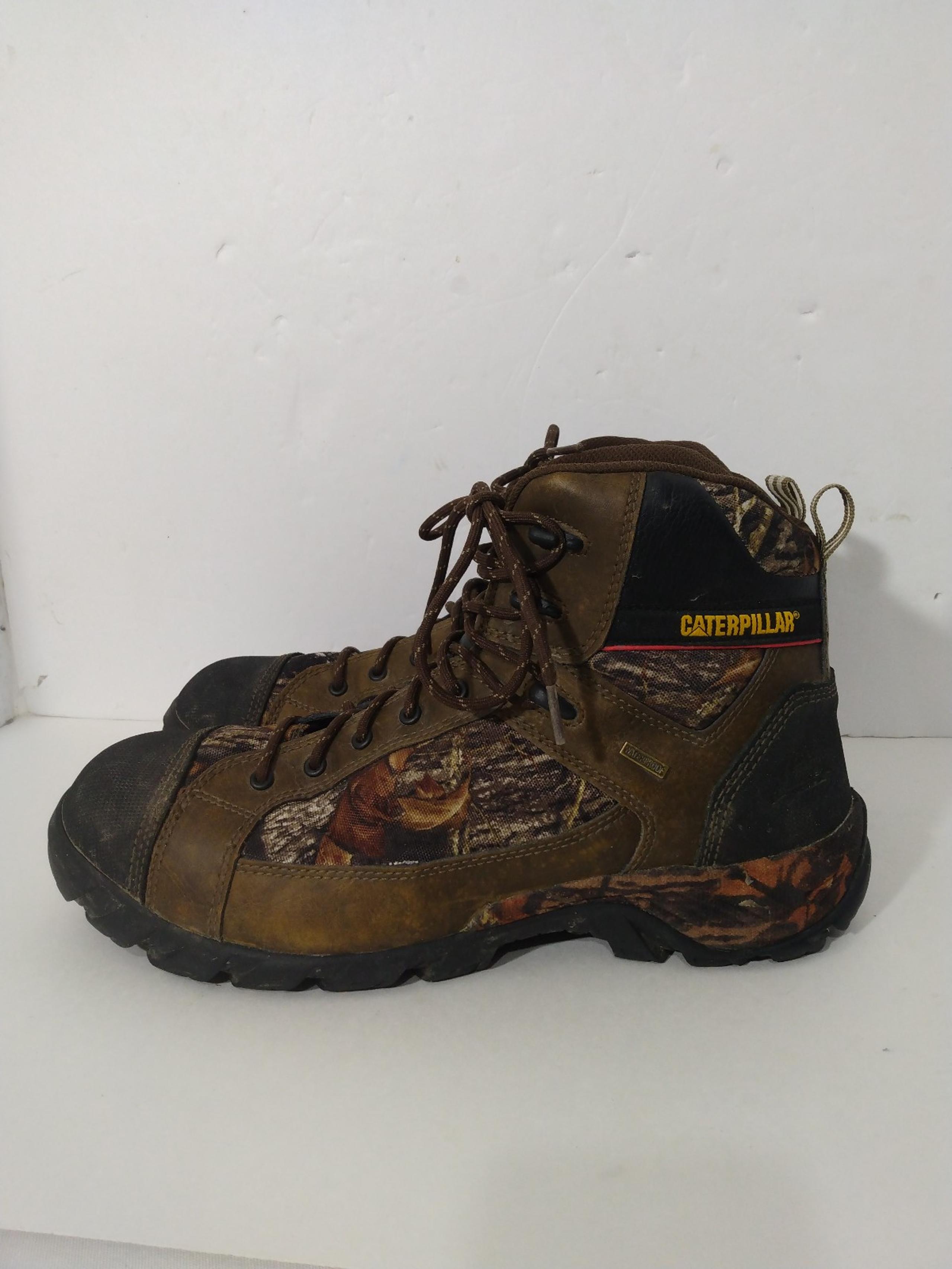 Mens Cat Caterpillar P90413 Hoit 6" Camo Composite Toe EH Work Boots Sz 13