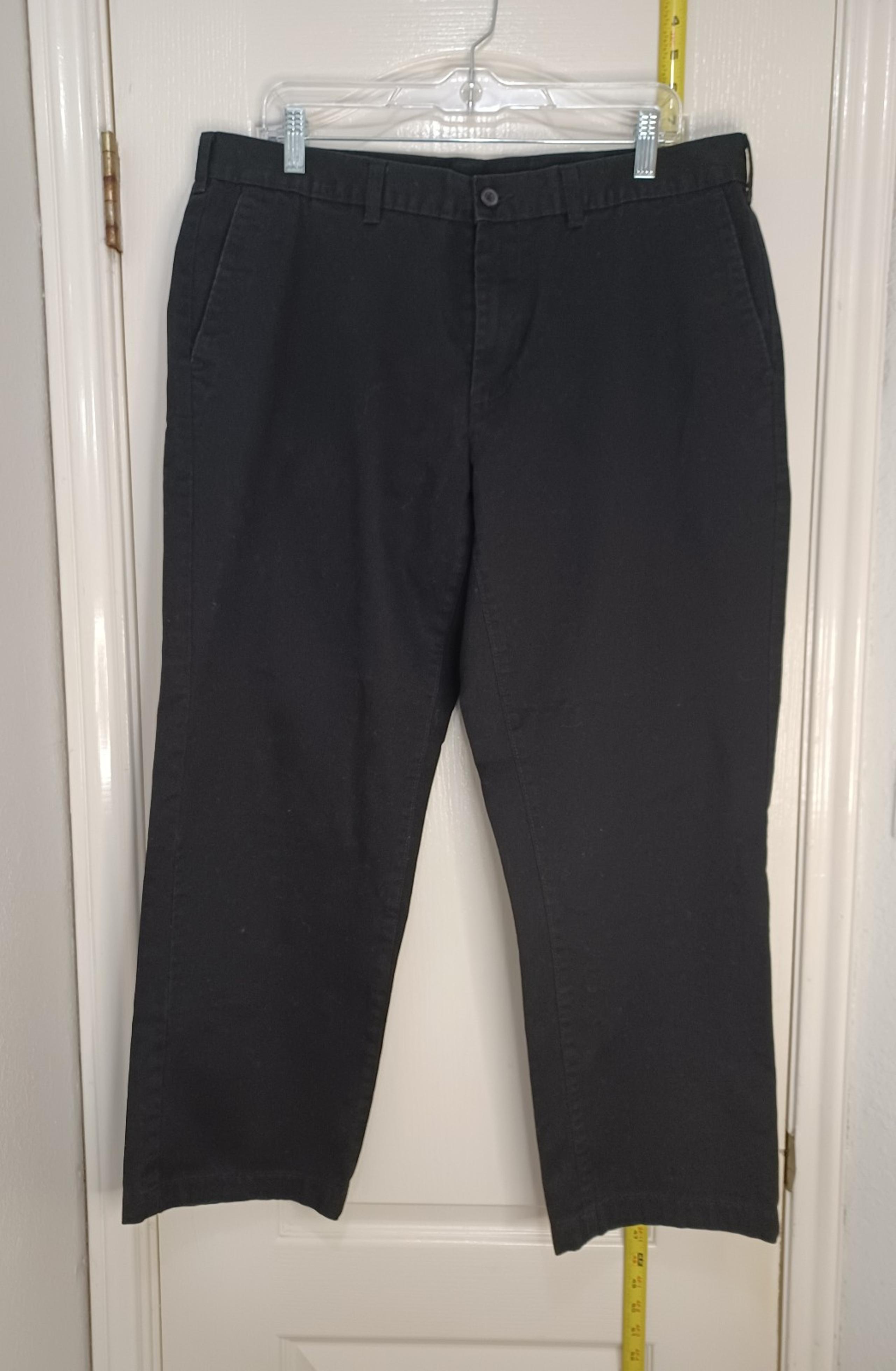 Mens George Black Pants Size 36x29 60% Cotton, 40% Polyester (1) Pant Total