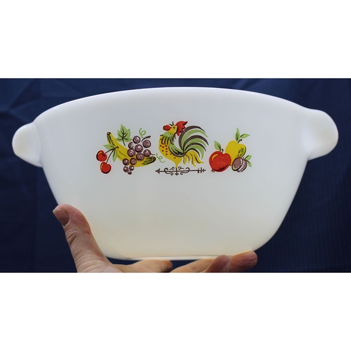 Vtg Anchor Hocking Fire-King Chanticleer 10-1/4 Cinderella Mixing Bowl