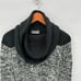 WOODEN SHIPS Grey & Black Marled Cowl Turtleneck Wool Blend Sweater // S/M