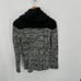 WOODEN SHIPS Grey & Black Marled Cowl Turtleneck Wool Blend Sweater // S/M