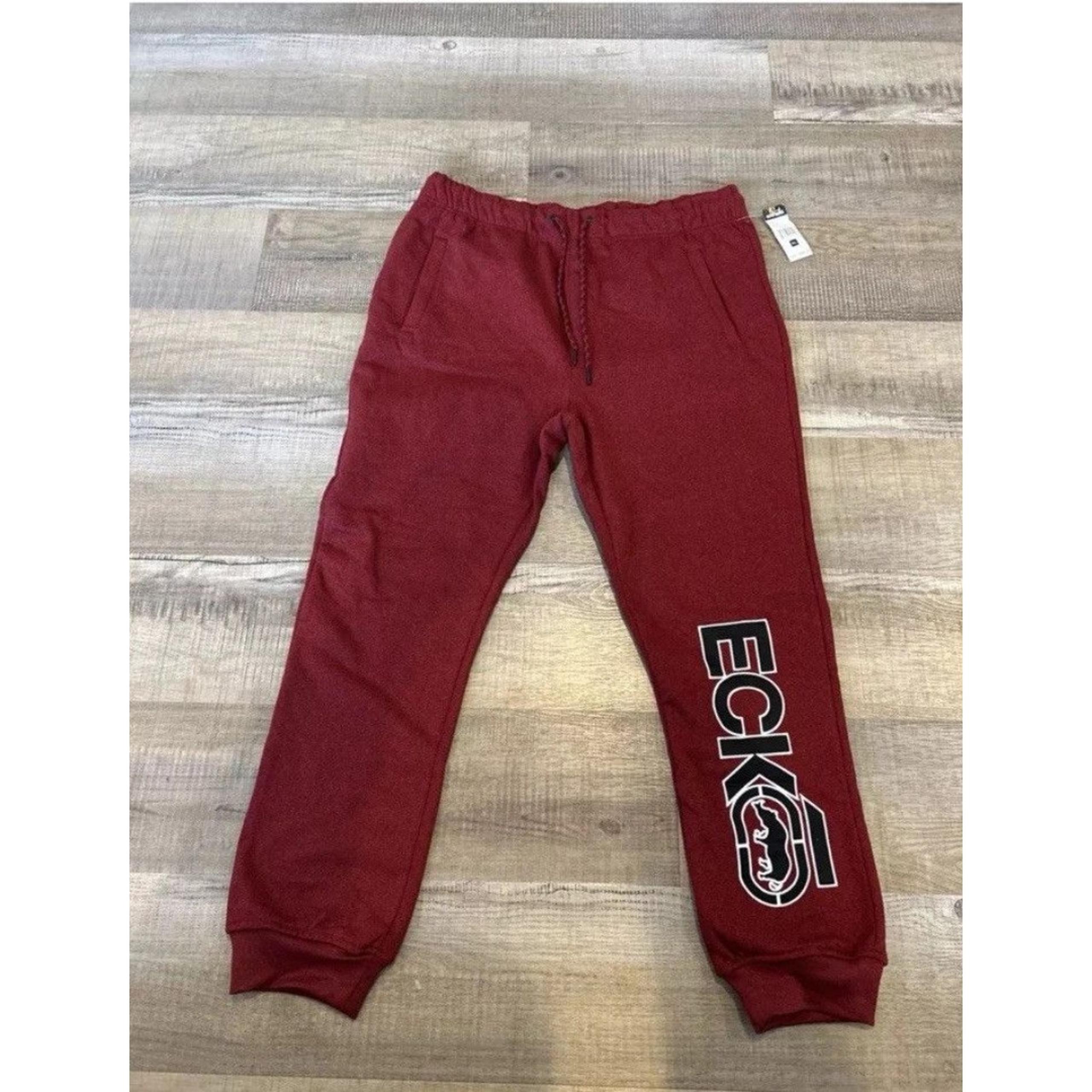 Ecko Unltd. Mens Polyester Sweat pant Joggers  Red  XL