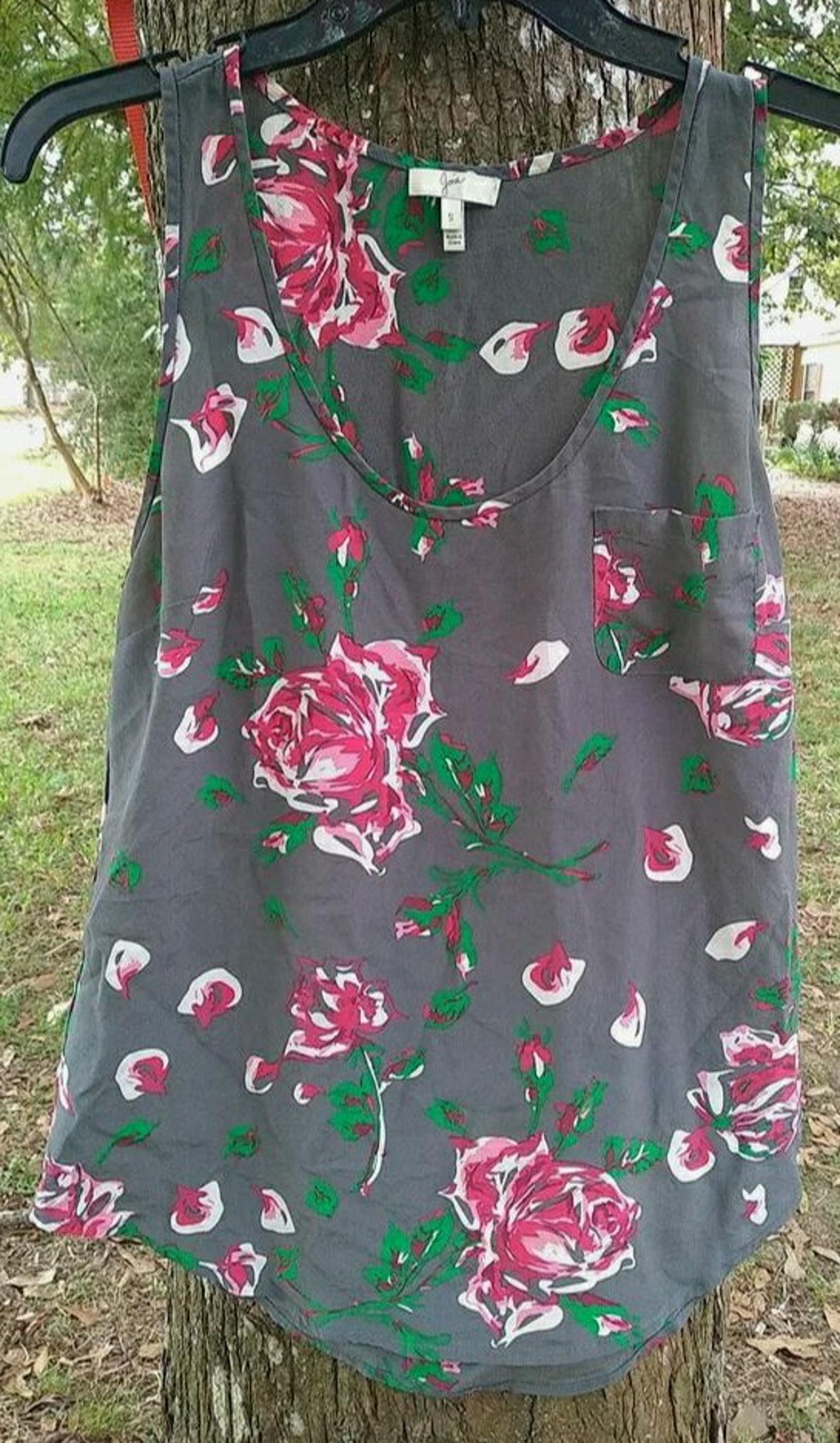 Joie Silk Floral Print Tank Small