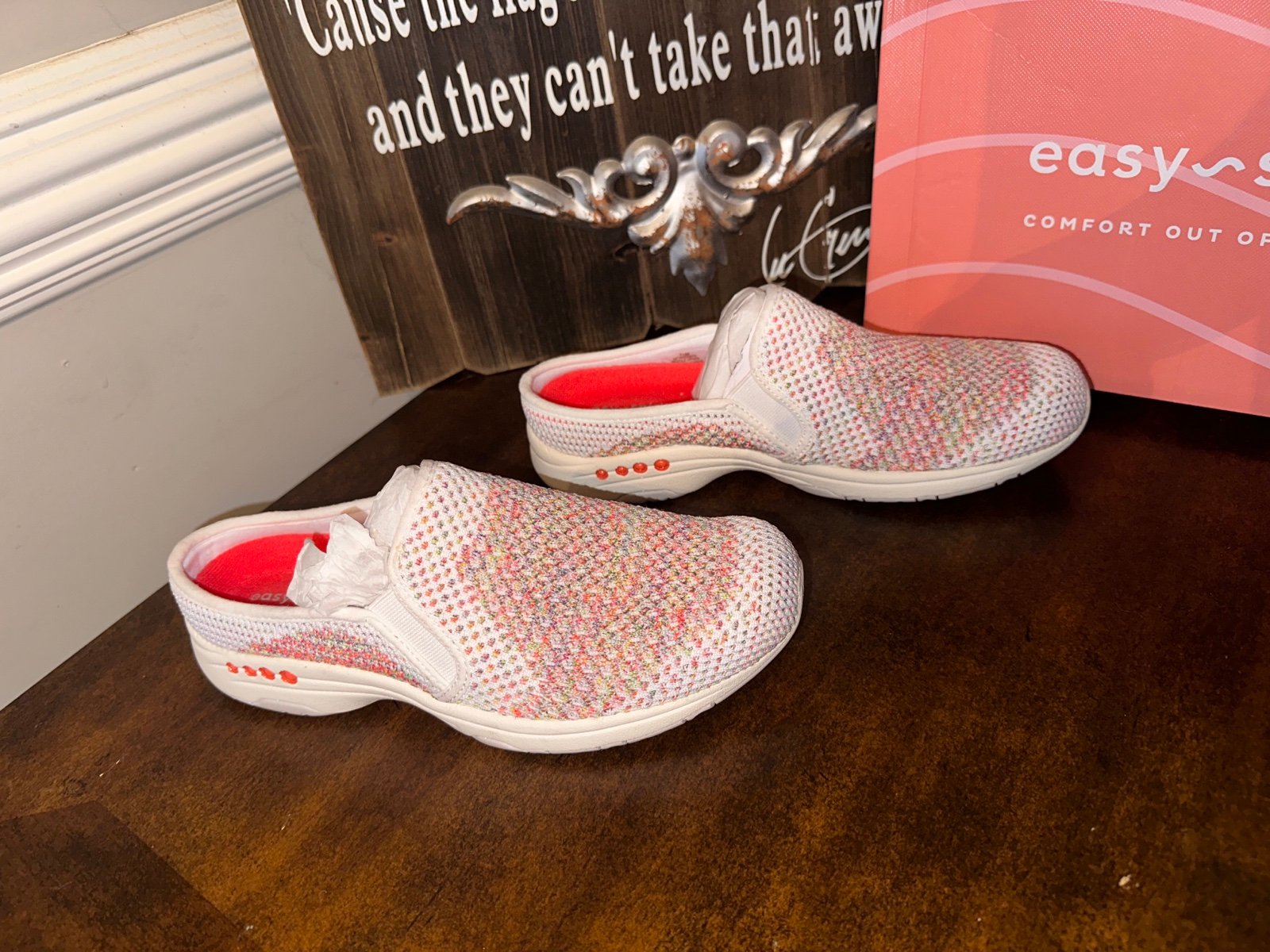 Easy Spirit The Take Knit Eco Slip On Mule Brand New in Box Size 10M
