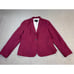 Banana Republic Blazer Suit Jacket Brushed Twill CareerBurgundy Size 14