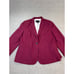 Banana Republic Blazer Suit Jacket Brushed Twill CareerBurgundy Size 14