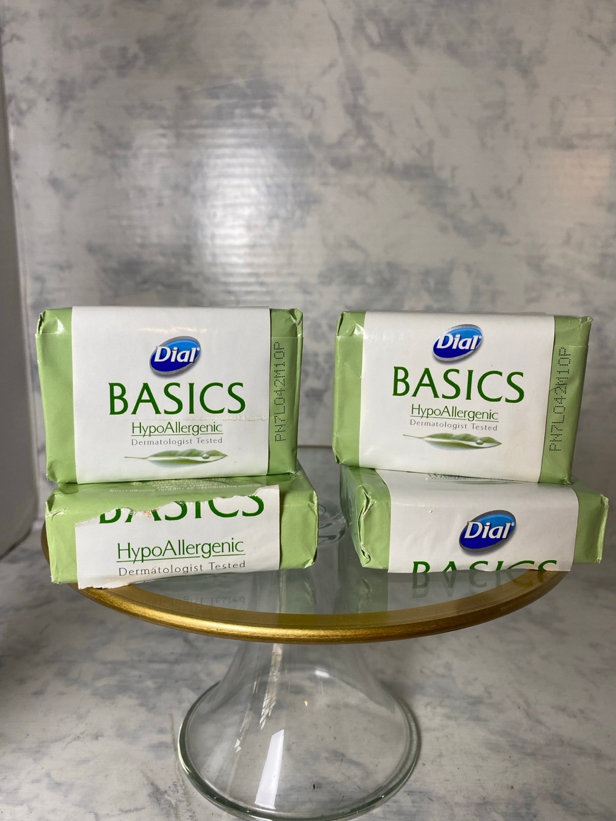 Dial Basics Hypoallergenic Bar Soap- 4 Bars Sealed