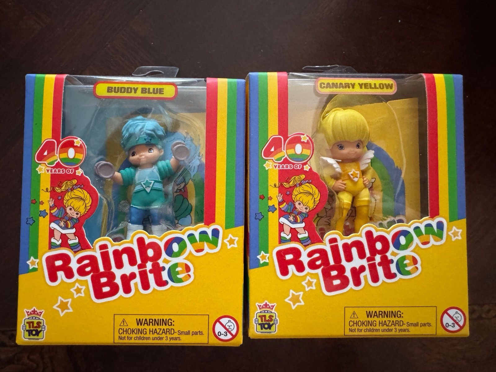 Rainbow Brite set of 2 Cheebees TLS Canary Yellow and Buddy Blue
