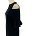 Rickie Freeman for Teri Jon Cold-Shoulder Bell-Sleeve Dress Black Size 8