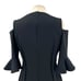 Rickie Freeman for Teri Jon Cold-Shoulder Bell-Sleeve Dress Black Size 8