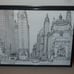 Chicago Sketchbook by Bill Olendorg Signed Hardback and Three Picture Frames Lot
