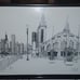 Chicago Sketchbook by Bill Olendorg Signed Hardback and Three Picture Frames Lot