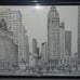 Chicago Sketchbook by Bill Olendorg Signed Hardback and Three Picture Frames Lot