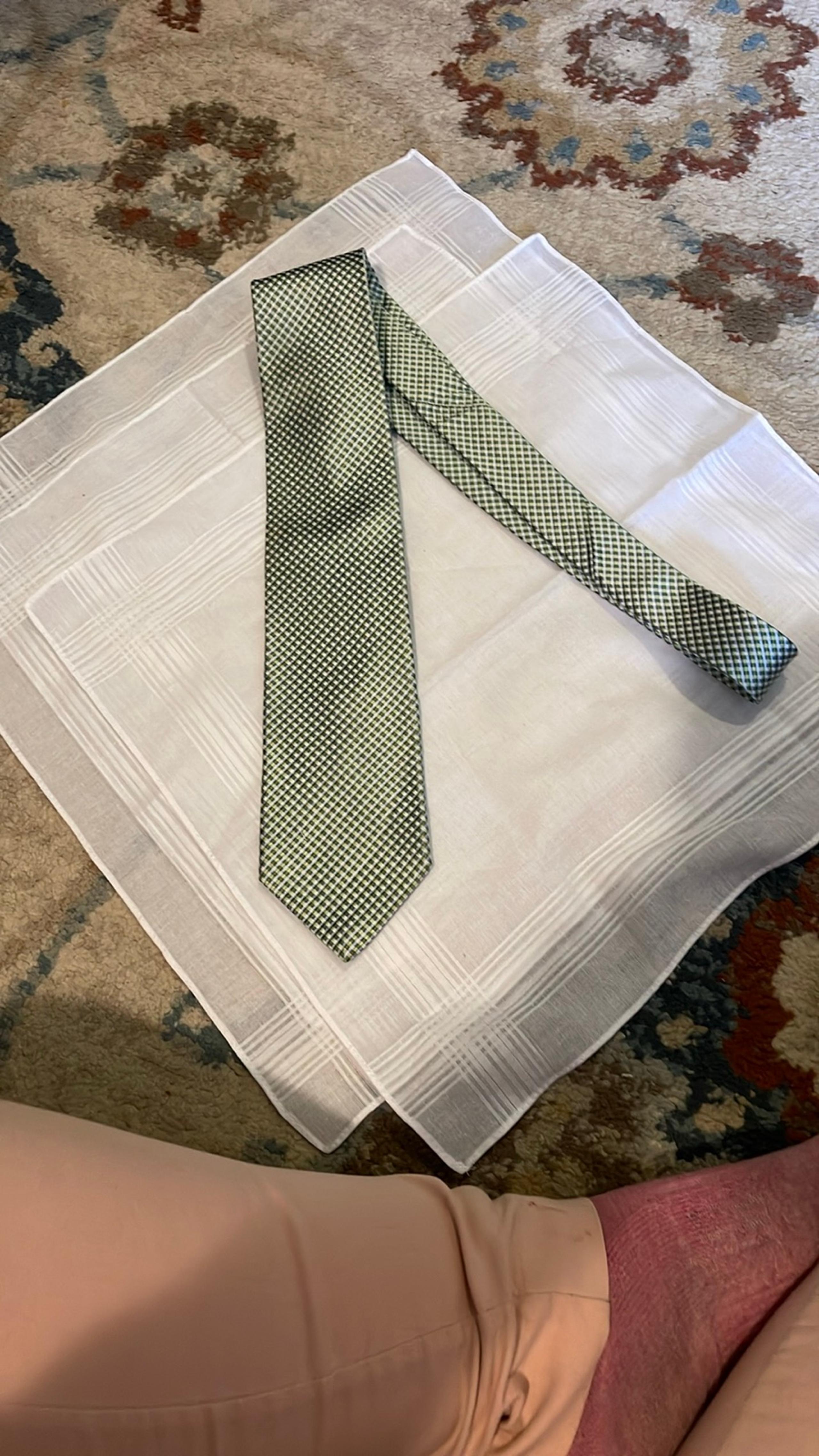 Men’s Nautica Silk Green 3.75 Wide Necktie
