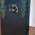 Two vintage wooden wine boxes one a double other for single bottle