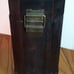 Two vintage wooden wine boxes one a double other for single bottle