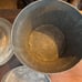 Round Antique Miners Lunch Pail in very good shape