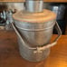 Round Antique Miners Lunch Pail in very good shape