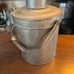 Round Antique Miners Lunch Pail in very good shape