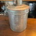 Round Antique Miners Lunch Pail in very good shape